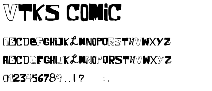 VTKS COMIC font